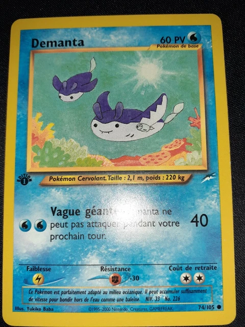 CARTE POKEMON DEMANTA 74/105 Neo Destiny Fr Tbe EUR 9,90 - PicClick FR