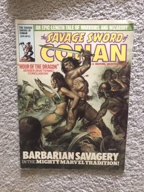 Marvel The Savage Sword Of Conan #42 April