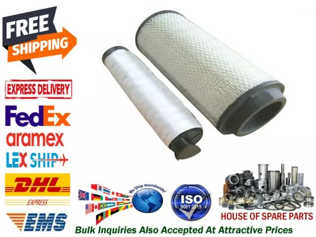 32/915801 32/915802 AIR FILTER ELEMENT SET INNER & OUTER Fits for JCB BACKHOE