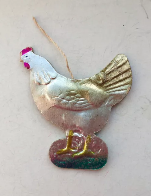 Pollo / gallina, Ornamento di cartone di Natale vintage Decorazione di...