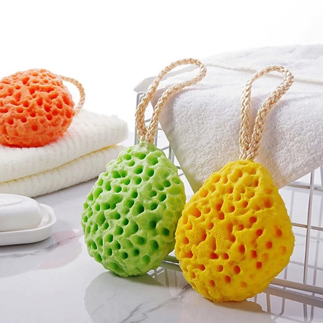 1 pz strumenti doccia lavaggio spugna schiuma Loofah puff corpo palla morbida esfoliante - XP