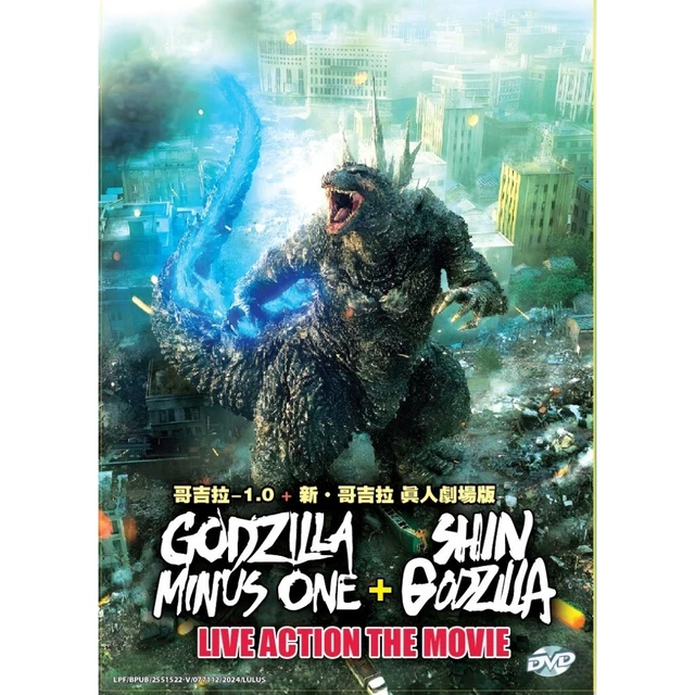 DVD GODZILLA MINUS One (2024) + Shin Live Action Movies (English