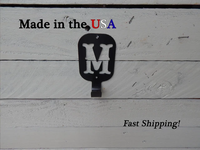 Initial Letter Wall Hook-Wall Coat/Hat Hook-Towel Hook-CR1037