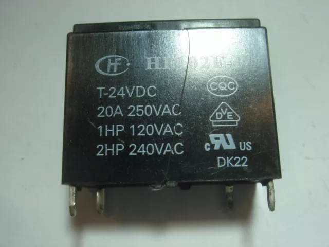 Relais 24V 1xEIN 250V 20A 250V hongfa HF102F-P/T-24VDC # 11-59/C