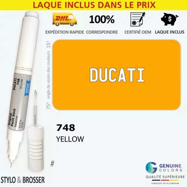 Exterior 748 Jaune Stylo Retouche Peinture pour Ducati DUC/103 103 748 Reparatio