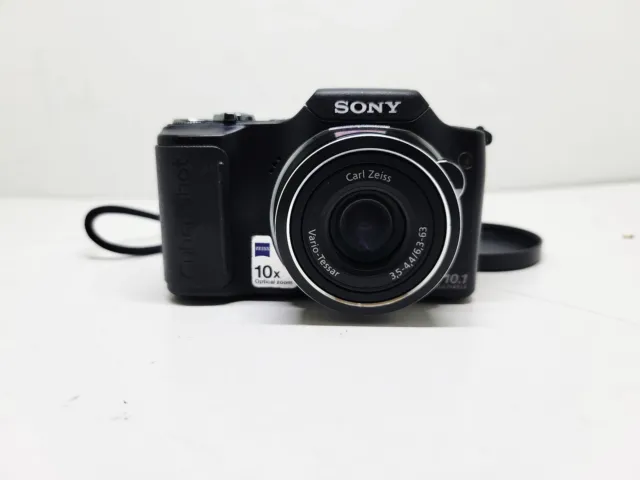 Sony Cyber-Shot DSC-H20 Black 10.1MP Compact Digital Camera w/ 10x Optical Zoom