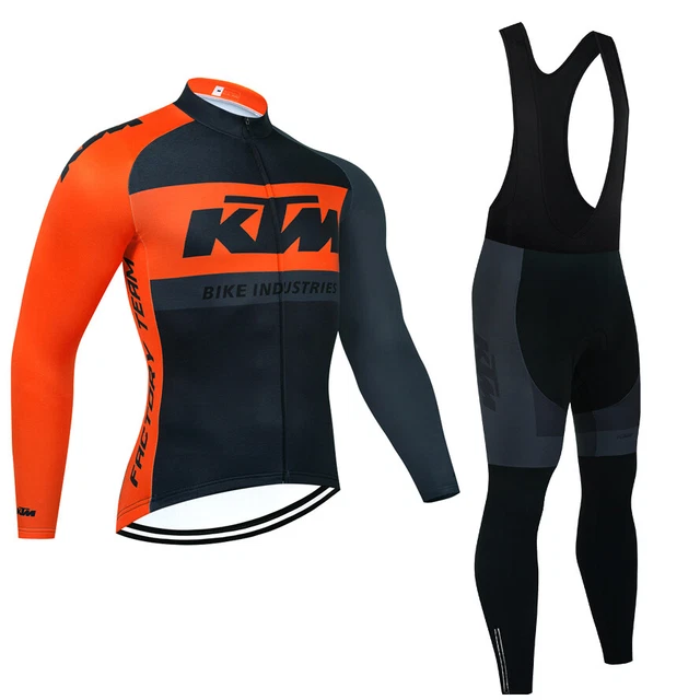 Completo ciclismo Invernale KTM 2022 MTB Felpato Termico Gel 9D tuta bici