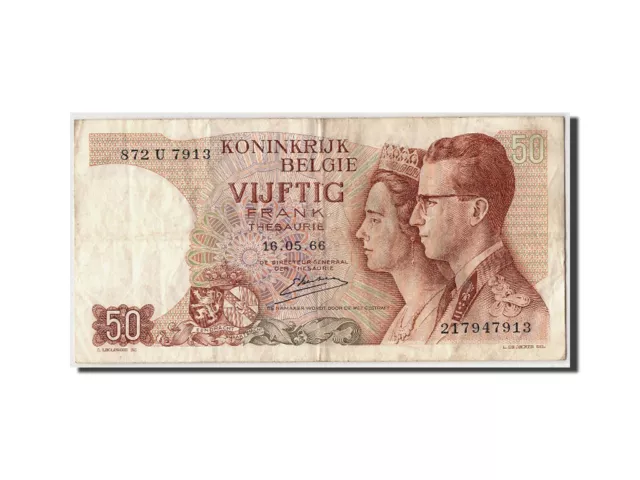 [#308905] Banknote, Belgium, 50 Francs, 1966, 1966-05-16, KM:139, VF(30-35)