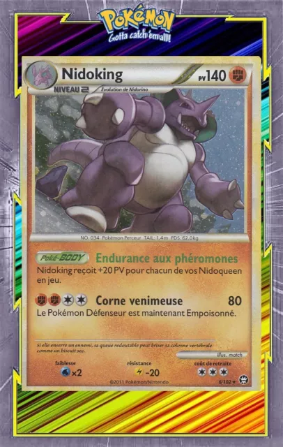 Nidoking Holo - HS03:Triumph - 6/102 - French Pokemon Card