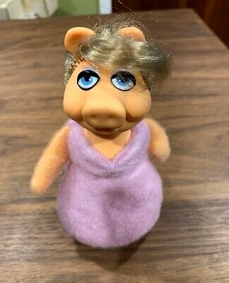 Vintage Muppets Miss Piggy 6" Bean Plush Doll - Fisher Price #867 - 1979