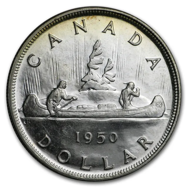 1950 Canada Silver Dollar George VI BU