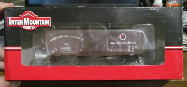 HO Intermountain Northern Pacific NP 1937 AAR 40' Boxcar (RTR) w/MW