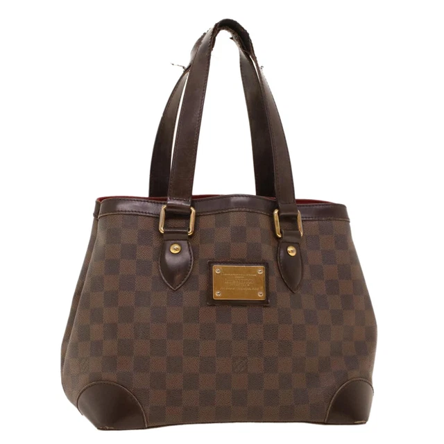 LOUIS VUITTON DAMIER Ebene Hampstead PM Tote Bag N51205 LV Auth bs5239