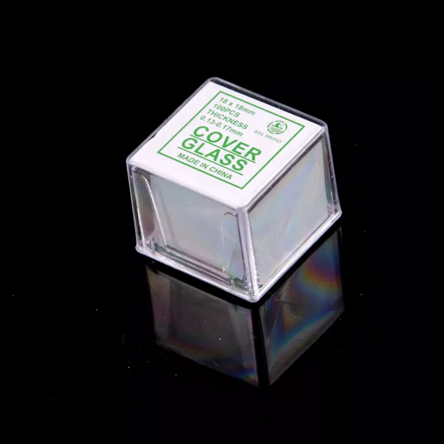 100 Stück Glas Micro Deckgläser 18x18mm - Objektträgerdecke ~RSD;c;