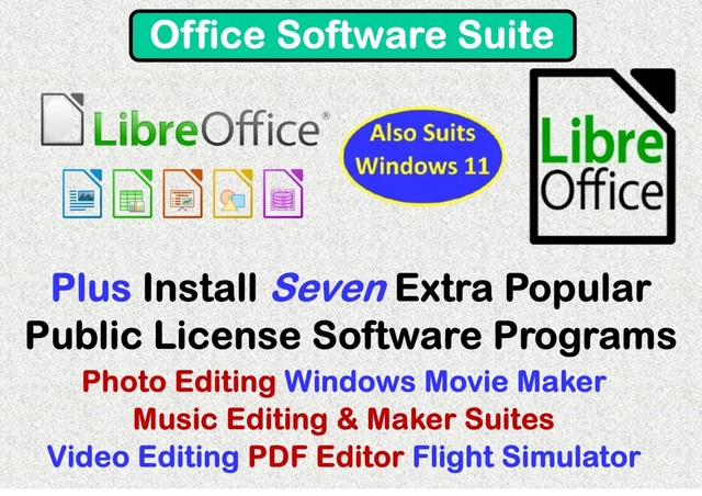 LIBREOFFICE 2024 WORD Processor Spreadsheet Database Windows 11 ...