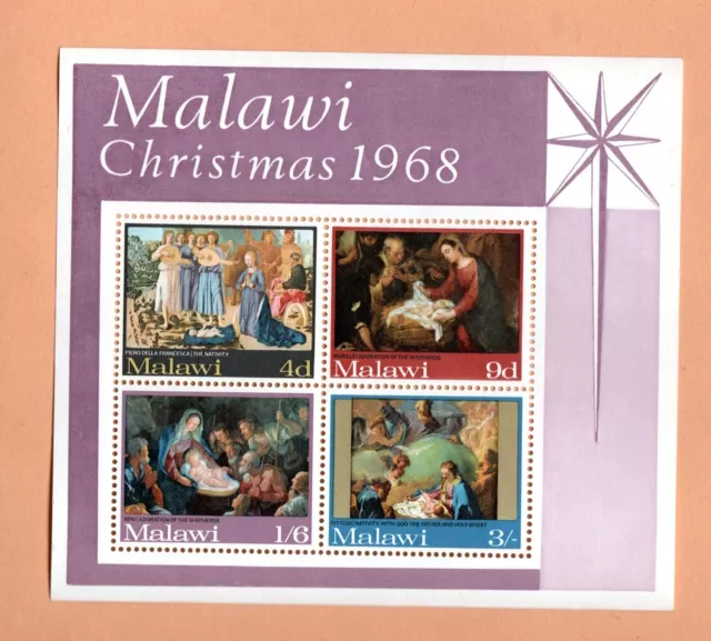 Malawi Christmas 1968 Souvenir Sheet