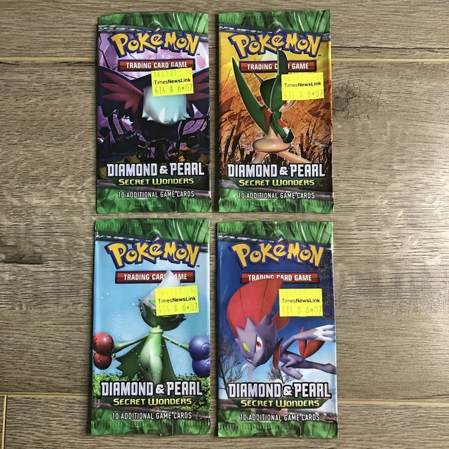 Pokemon Card Tcg - **Empty** Diamond & Pearl Secret Wonders Booster Pack Art Set