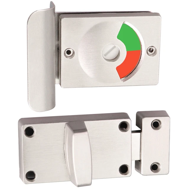 COMMERCIAL BATHROOM DOOR Lock with Indicator Bolt and Handle Red