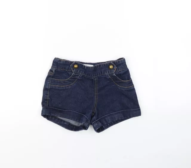 j jeans Girls Blue Cotton Cut-Off Shorts Size 6 Years Regular