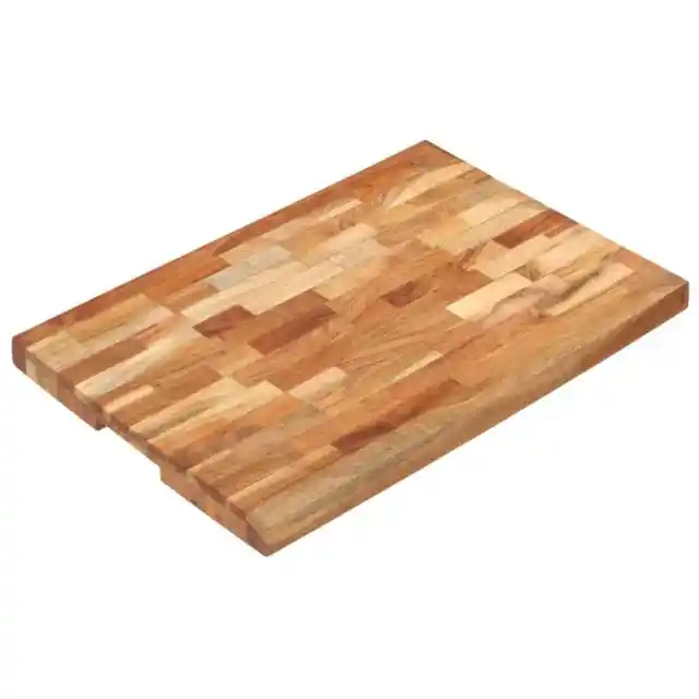 Solid Acacia Wood Chopping Board Large Kitchen Cutting Butcher Block Heavy Duty