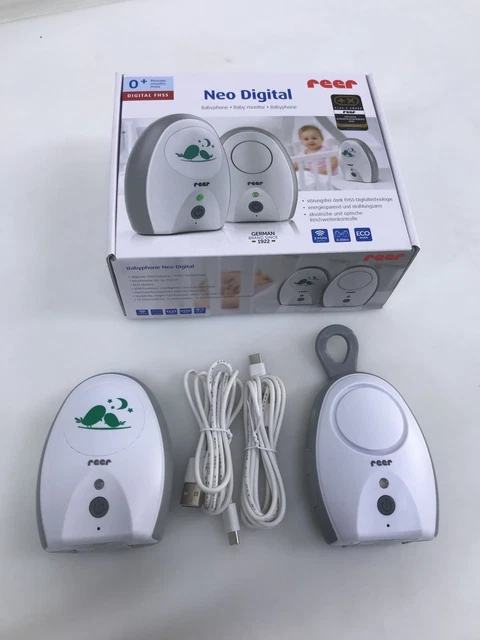 reer 50040 Babyphone Neo Digital – 100% abhoersicher, strahlungsarm, 250m