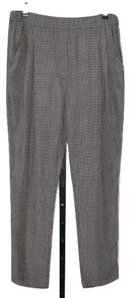 3.1 PHILLIP LIM New Womens Navy Plaid Pant Trouser Size 8 Pull On Pleated