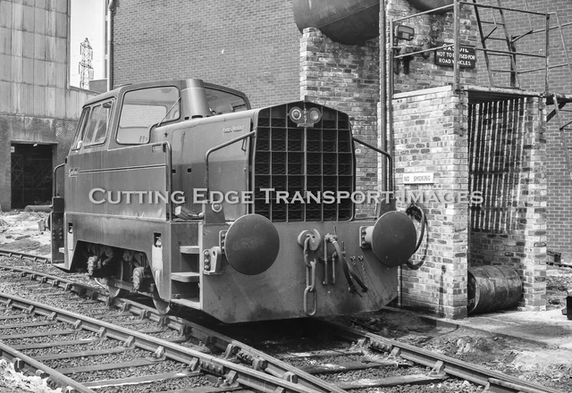 Sentinel Diesel 35MM RAILWAY NEGATIVE: Sentinel Diesel at British Salt Middlewich 35N ...
