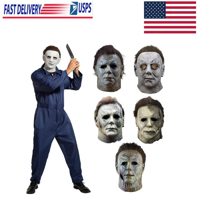 Michael Myers Halloween Scary Kills Horror Movie Cosplay Costume Latex Full Mask