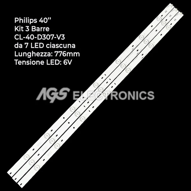 Kit 14 Barres LED Philips Pour Téléviseur 55 Pouces - Remplacer Les Bandes Lumineuses écran TV