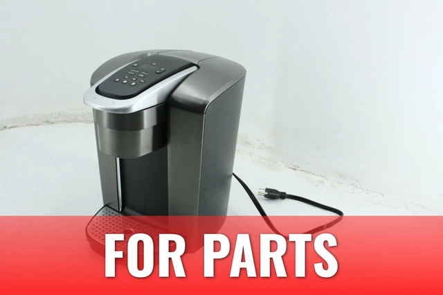 FOR PARTS Keurig K-Elite Single Serve K-Cup Pod Coffee Maker Brushed Silver