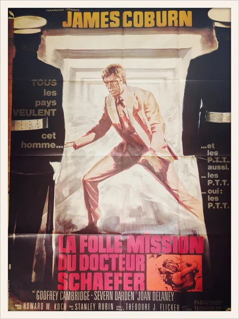 LA FOLLE MISSION du Docteur Schaefer Affiche ORIGINALE de M. Landi
