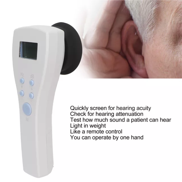 Portable Audiometer Audiometric Hearing Screening Machine Air Conduction