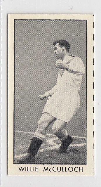 1957 D C. Thomson (Abenteuer) Fußballstars #46 Willie McCulloch, Airdrieonians