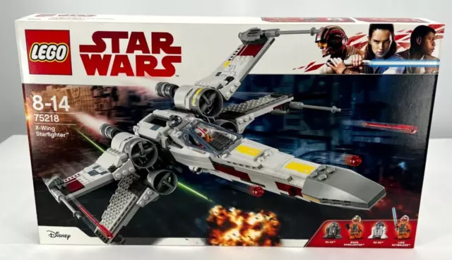 NUOVO IMBALLO ORIGINALE LEGO STAR WARS 75218 X-Wing Starfigther astronave Luke Skywalker kg EOL