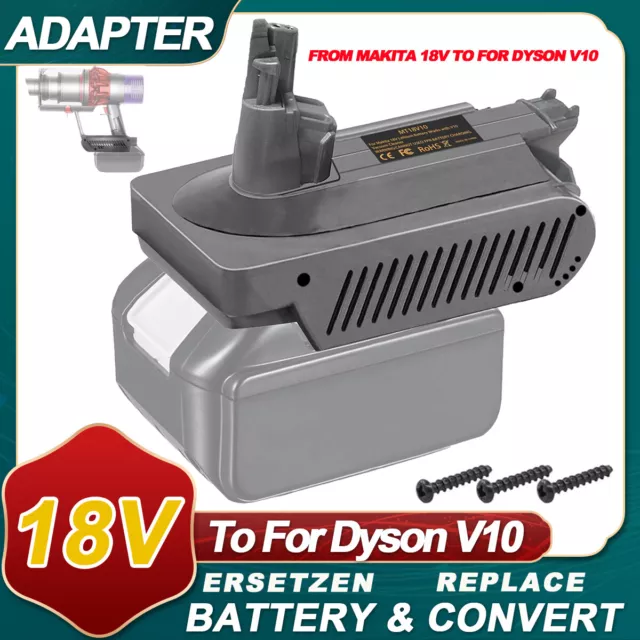 Adaptateur de batterie de Makita 18V converti en Dyson SV12 V10 Fluffy Motorhead