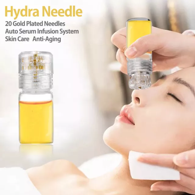 20 Micro Need le Hydra Derma Roller Stamp Skin Care Auto Serum Infusion System