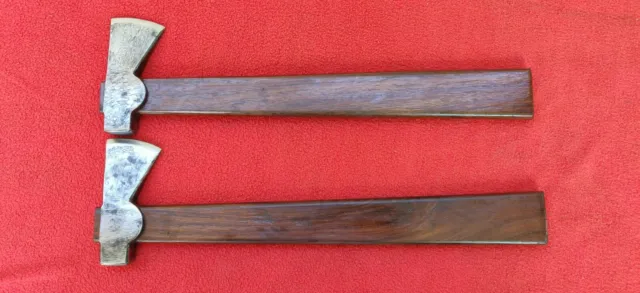 2 Set Of Hand forged 18th Century Tomahawk Axe With Rosewood Handle 3
