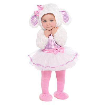 Baby Toddler Girls Deluxe Sheep Little Lamb Easter Jumpsuit Fancy Dress Costume