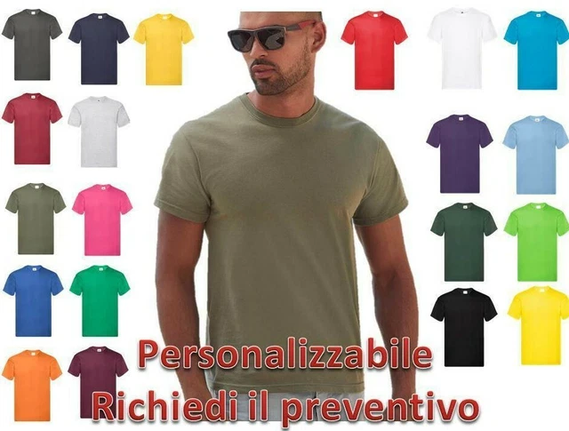 Maglietta Uomo - Donna unisex Fruit Of The Loom - T-Shirt manica corta Cotone