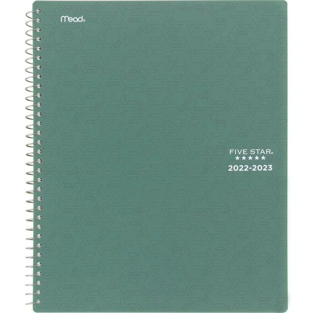 FIVE STAR ACADEMIC 20232024 Weekly Monthly Student Planner Seaglass