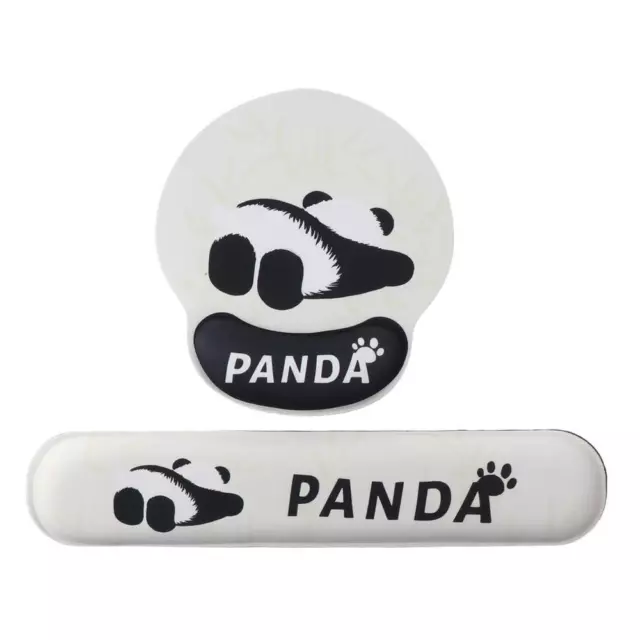 2PCS Gel Mouse Pad Panda Mouse Mat Cute Wrist Support  Home