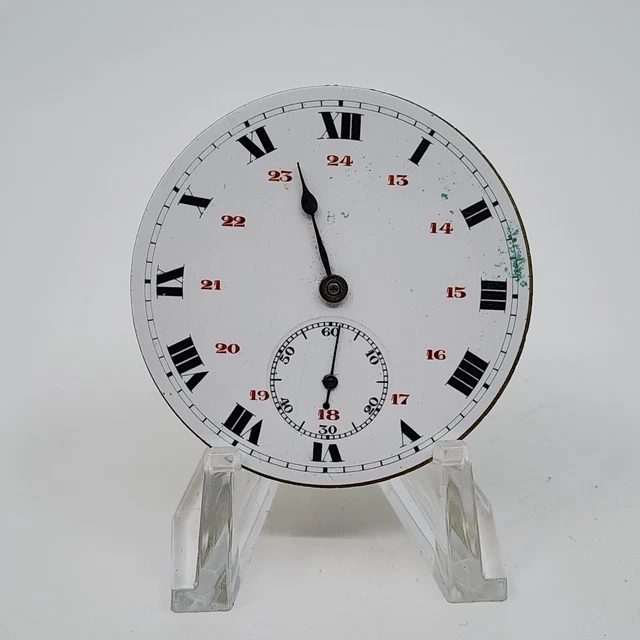 ANTIQUE VINTAGE POCKET Watch Movement & DIal Not Working For Parts