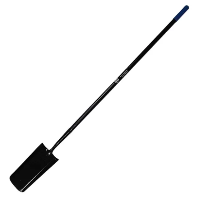 Long Handled Digging Spade Solid Forged Fencing 1600mm Heavy Duty & Grip Handle