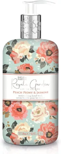 3 x Baylis & Harding Royale peonia e gelsomino giardino reale 500 ml lavaggio a mano