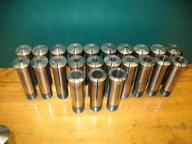 Rivett 5Ns Collet Set 23Pcs 1/32-7/8" Round Nice Condition Mfg By Rivett