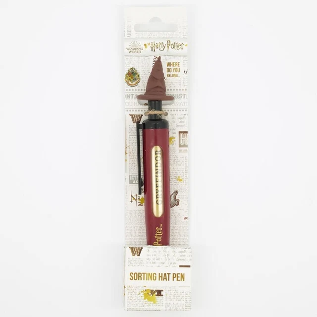 Porte-stylo Harry Potter – Réplique Du Choixpeau En Porcelaine Froide 19 Cm, Socle En Bois
