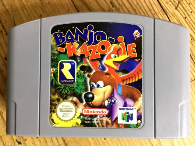 Cartouche Seule Banjo Kazooie 100% Originale Nintendo 64 N64 Pal Euro Cartridge