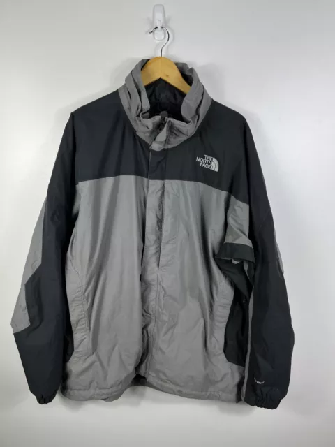 The North Face HYVENT Summit Series Jacket Mens 2XL XXL Grey Back Zip Up Jacket