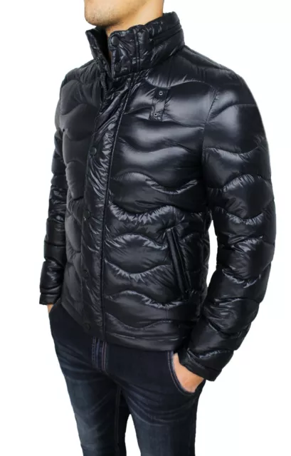 Giubbotto Piumino Uomo Inverno Nero Casual Bomber Giubbino S M L Xl Xxl 3Xl 4Xl