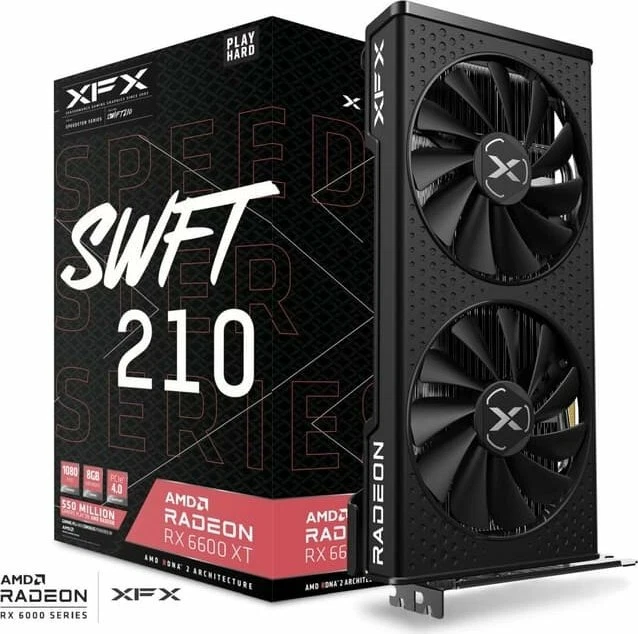 XFX Speedster SWFT 210 Radeon RX 6600 XT Core 8GB GDDR6, HDMI, 3x DP Grafikkarte
